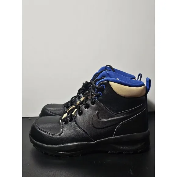 New Nike Manoa '17 Boots Black Game Royal BQ5372 003 Snow Shoe GS Boys Size 5.5Y