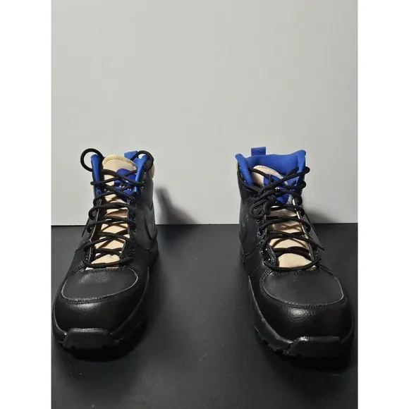 New Nike Manoa '17 Boots Black Game Royal BQ5372 003 Snow Shoe GS Boys Size 5.5Y