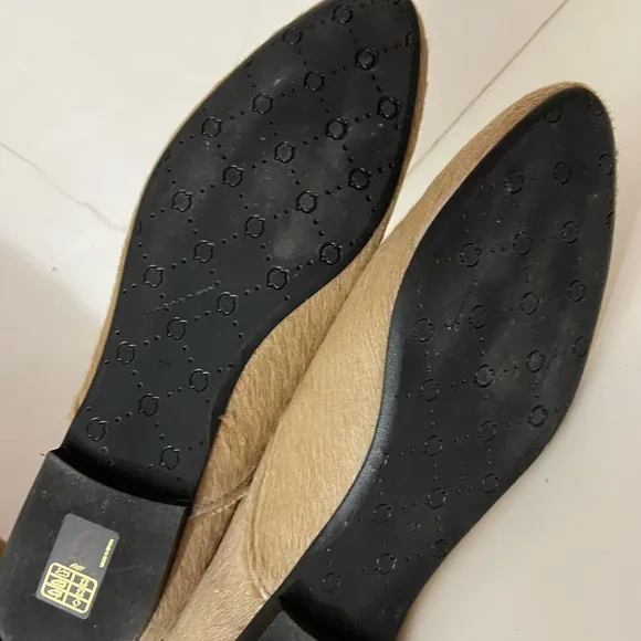 NEW Papanatas by Eli Porto camel calf hair ballet flats 3 US