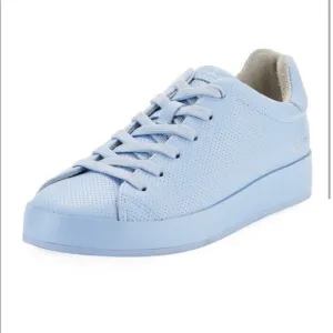 NEW Rag&amp;Bone leather sneakers sky blue size 8