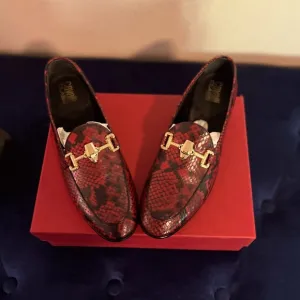 NEW!! Roberto Cavalli Snakeskin Loafers Sz 40