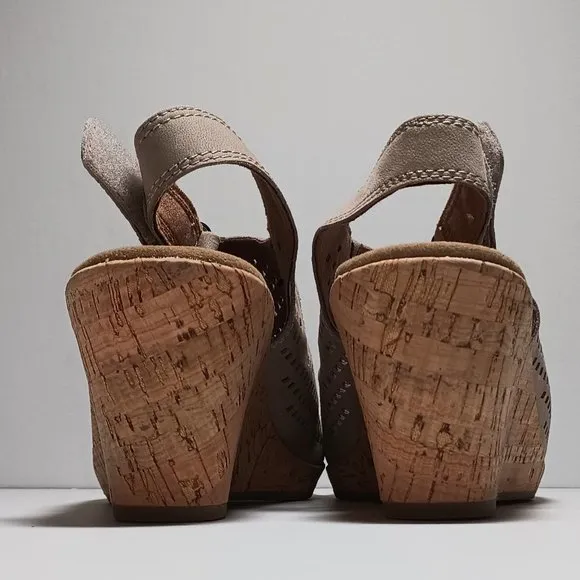 New Rockport Women's Briah Perf Sling Wedge Sandals Size 10