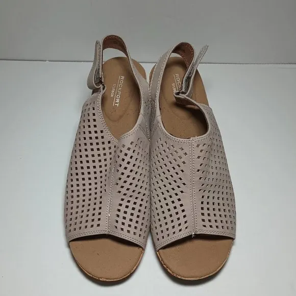 New Rockport Women's Briah Perf Sling Wedge Sandals Size 10