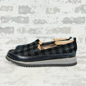 NEW Ron White Naverina Tartan Sporty Slip-on Loafer Sneakers F615