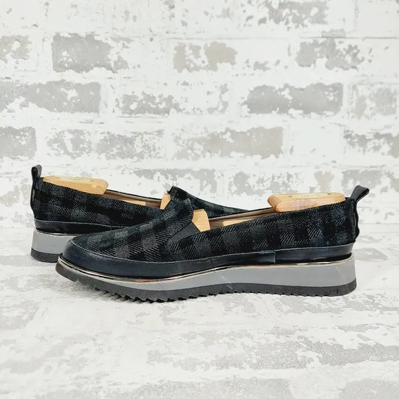 NEW Ron White Naverina Tartan Sporty Slip-on Loafer Sneakers F615
