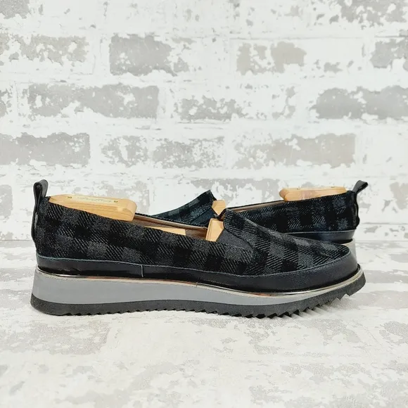 NEW Ron White Naverina Tartan Sporty Slip-on Loafer Sneakers F615