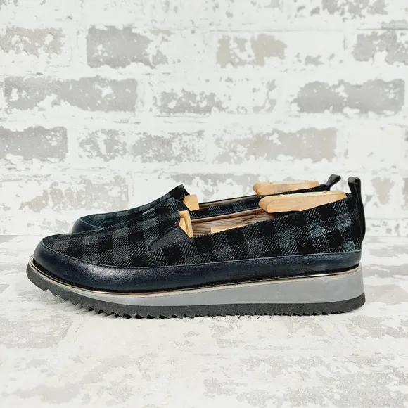 NEW Ron White Naverina Tartan Sporty Slip-on Loafer Sneakers F615