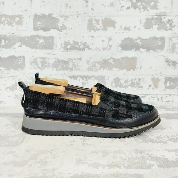 NEW Ron White Naverina Tartan Sporty Slip-on Loafer Sneakers F615