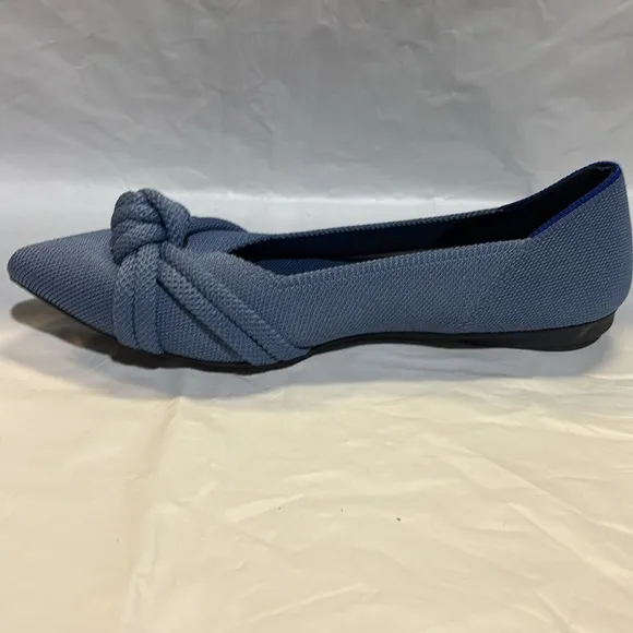 NEW ROTHY'S The Knot Point II Flats Size 7 Comfort Slip-On Breathable Blue