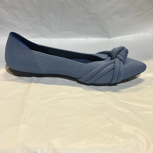 NEW ROTHY'S The Knot Point II Flats Size 7 Comfort Slip-On Breathable Blue