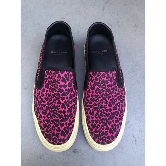 NEW SAINT LAURENT  Women's Venice Low Top pink Sneakers size 41