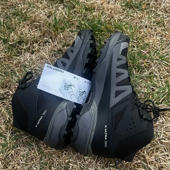NEW Salomon Ultra 360 Mid Boots size 10.5 Mens Waterproof  Black