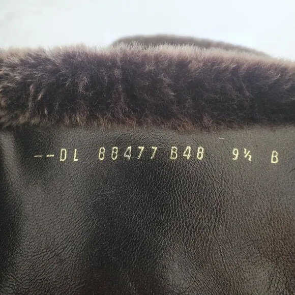 New Salvatore Ferragamo Black Suede Faux Fur Cuff All Weather Boot  9.5B