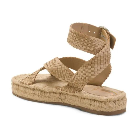 NEW SAM EDELMAN Dakota Braided Leather Sandals Natural color for women 253