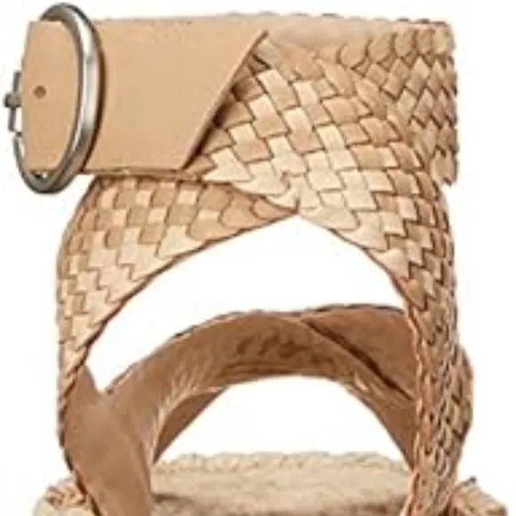 NEW SAM EDELMAN Dakota Braided Leather Sandals Natural color for women 253