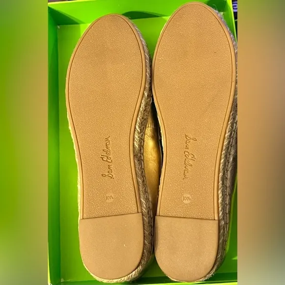 NEW- Sam Edelman Women's Kai Loafer Flat SIZE: 10.5  COLOR: Gold