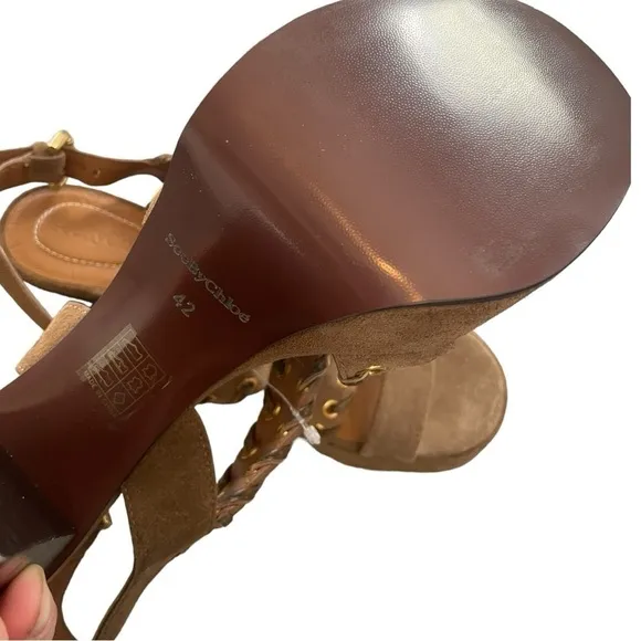 New! See by Chloe Suede Slingback Sandals