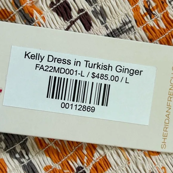 NEW SHERIDAN FRENCH kelly dress in turkish ginger
