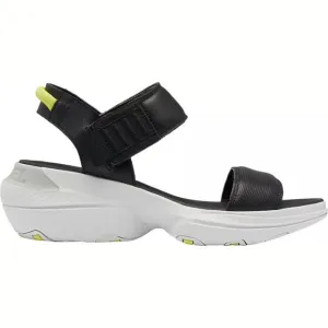 NEW Sorel Size 8.5 Women's Explorer Blitz Leather Sandals - Black/ Moonstone