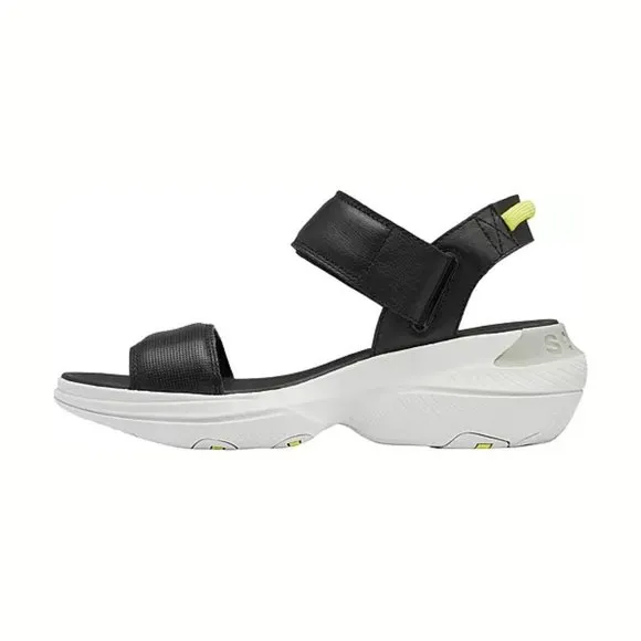 NEW Sorel Size 8.5 Women's Explorer Blitz Leather Sandals - Black/ Moonstone