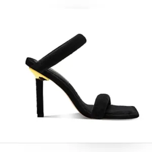 New Terry Slip On High Heel Sandals Black | Womens Nordstorm Mules &amp; Sli…