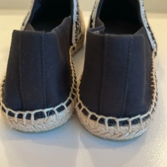 New Tory Burch Black and White Espadrilles. Size 8.