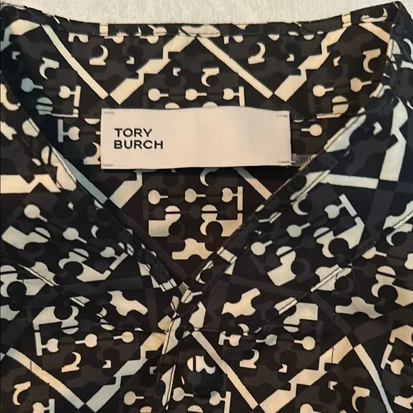 NEW ✨ TORY BURCH Printed Shirtdress - Prismatic T Monogram (Size 4) ✨