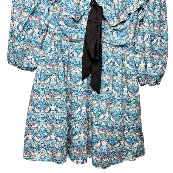 NEW Tuckernuck Hyacinth House Ruffle Collar Birdsong Mini Dress Small