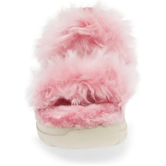 NEW UGG Sizes 6 to 11 Women's Fluff Sugar Platform Strappy Sandals - Pink