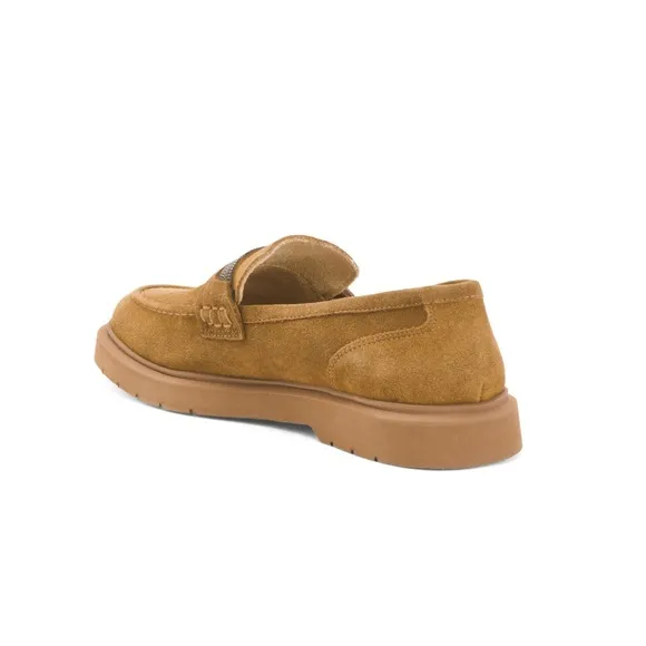 NEW Vaneli Suede Kimmo Loafers Tobacco Brown Women’s Size 8