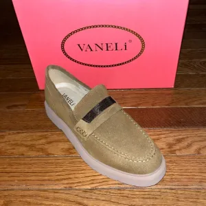 NEW Vaneli Suede Kimmo Loafers Tobacco Brown Women’s Size 8