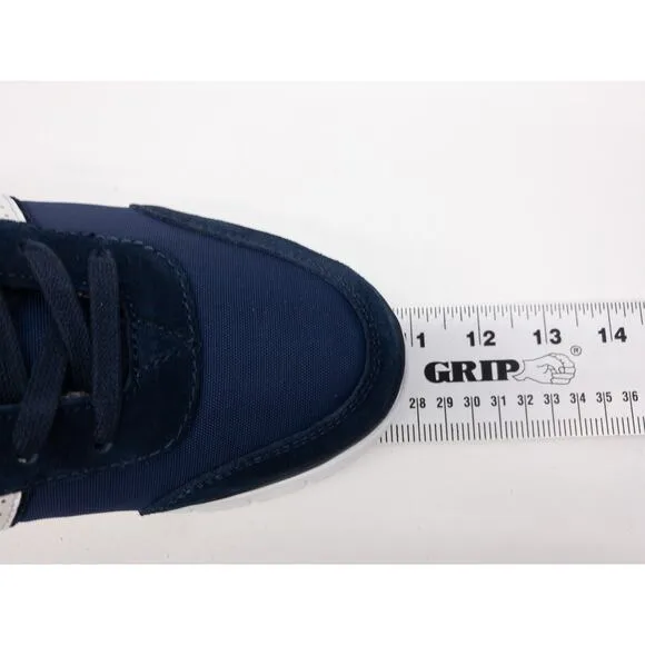 New Vionic Men's Comfort Ansel Suede Orthopedic Lace Up Sneakers 7 Blue &amp; White