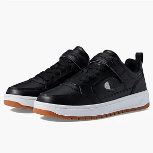 New w/Box Champion Men's Drome Lo Leather Black Sneakers w/Textured Gum Sole