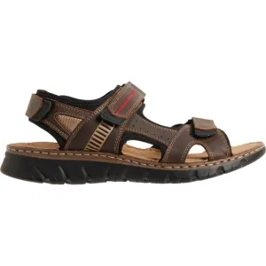 NEW Winston Thomas 3-Strap Sandals - Leather Choco  For Men 253