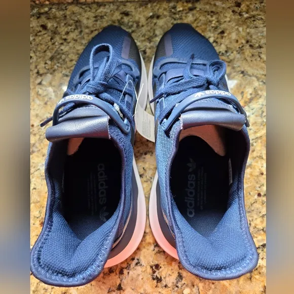 New With Tags Adidas Blue and White Sneakers with Chunky Sole