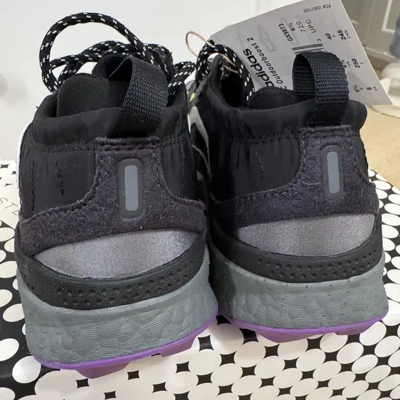 NEW⚠️Adidas by Stella McCartney Outdoorboost 2.0 Black/Purple/Yellow Size 8
