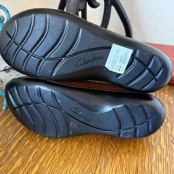 NEW Clarks Ashland Bubble Two Tone Brown Slip On Loafer Sz 7.5 Academia, Preppy
