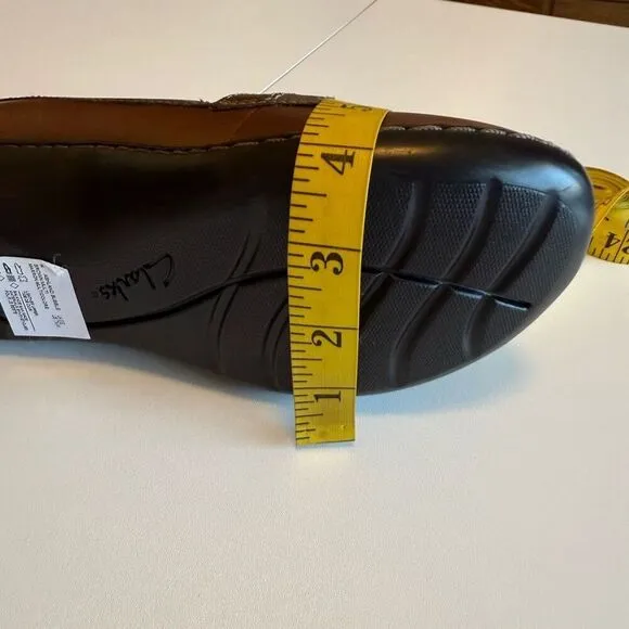 NEW Clarks Ashland Bubble Two Tone Brown Slip On Loafer Sz 7.5 Academia, Preppy