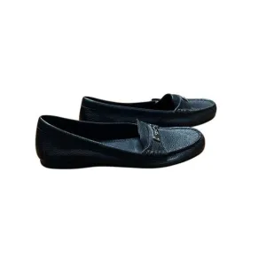 New Coach Fredrica Leather Slip On Loafers Black 6.5B