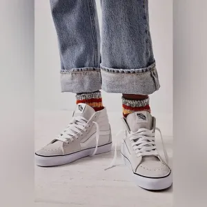 NEW FREE PEOPLE X VANS SK8 HI TOP SNEAKERS CLOUD 7.5