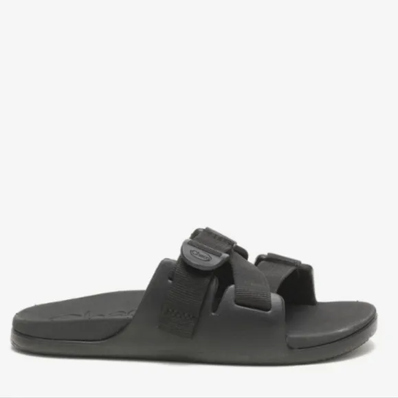 NIB Chaco Chillos Slide Sandals Black Adjustable Strap Sandal Kid's Size 4