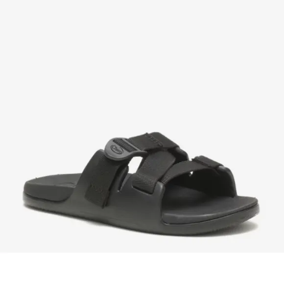 NIB Chaco Chillos Slide Sandals Black Adjustable Strap Sandal Kid's Size 4