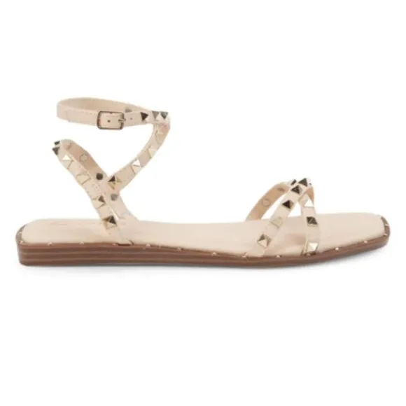 NIB Circus By Sam Edelman Venus Studded Strappy Sandals in Sand