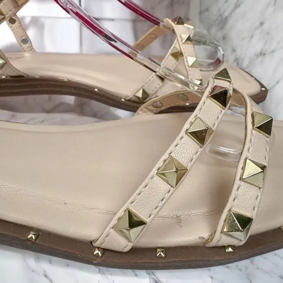 NIB Circus By Sam Edelman Venus Studded Strappy Sandals in Sand