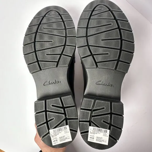 NIB Clarks Westlynn Bay Black Leather Slip-On Loafers Size 8.5