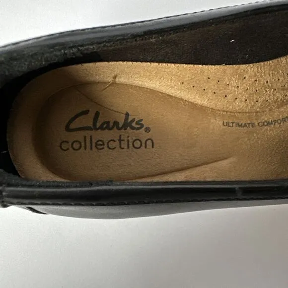 NIB Clarks Westlynn Bay Black Leather Slip-On Loafers Size 8.5