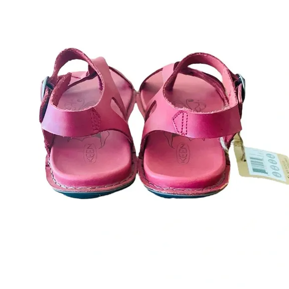 NIB Keen women’s Alman Ankle leather strappy sandals buckle SZ 6 cardinal red