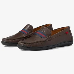 NIB Mark Joseph New York Boys Slip On Brown Leather Loafers, sz 1.5