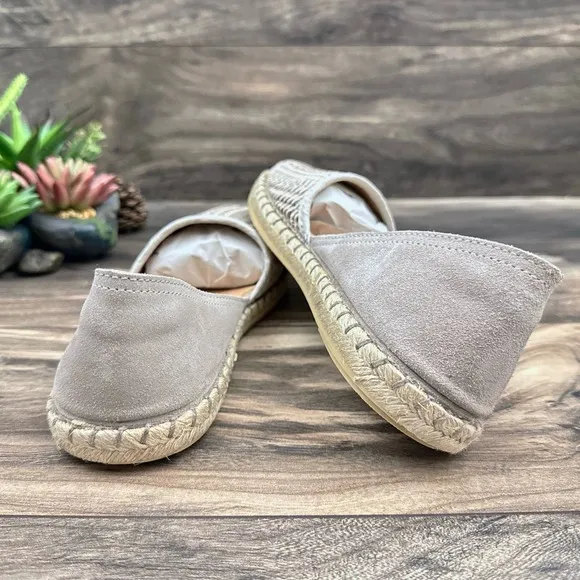 NIB Miz Mooz Cindy 39 8.5-9 Woven Leather Slip On Espadrille D’Orsay Flats