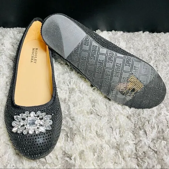 NIB Badgley Mischka Kids Amber Bling Flats